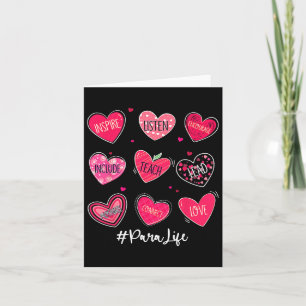 Carte Cœurs Drôles Enseignent L'Amour Inspirer Pour La V