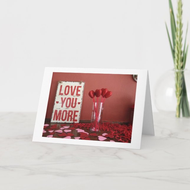 CARTE COEURS/FLEURS/AMOUREZ-VOUS PLUS LORS DE VOTRE ANNI (Devant)