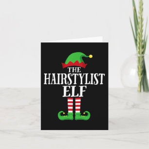 Carte Coiffeur Elf Correspondant Famille Groupe Noël Pa