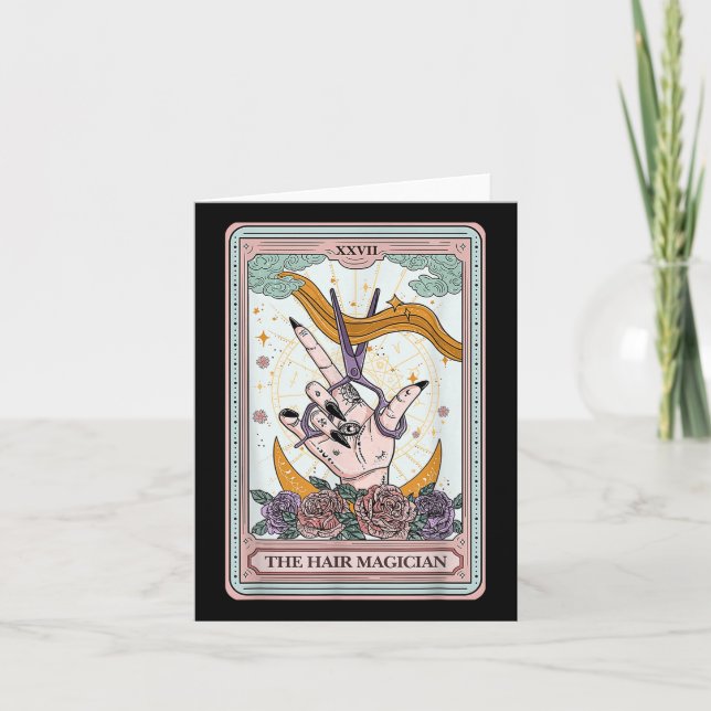 Carte Coiffeur Tarot Card gothique Coiffeur Salon Ha (Devant)