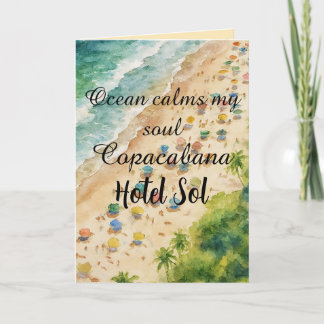 Carte Cojín Playero Personalizable Copacabana Hotel Sol