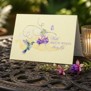 Carte Colibri et papillon inspirants