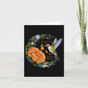 Carte Colibri Tournesol Je suis un survivant Leukemia Aw