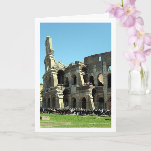 Carte Colisée Romaine À Roma, Italie (Orchidée)