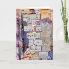 Carte Collage d'amitié | L'Amitié Est Une Âme Unique