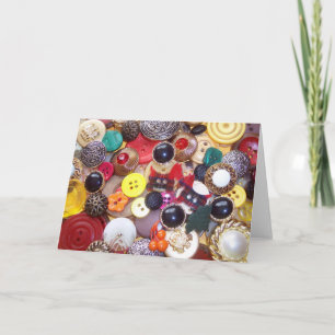 Carte Collage de boutons avec Chiens écossais patinés