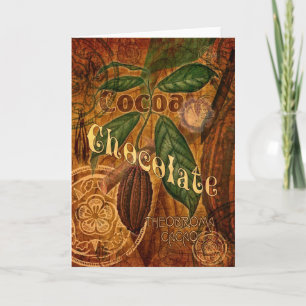 Carte Collage de chocolat