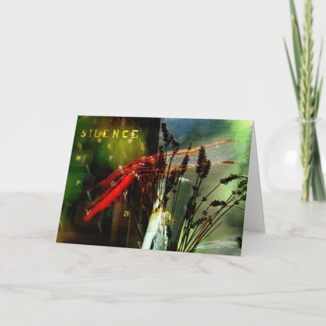 Carte Collage de lavande de Dragonly (Devant)