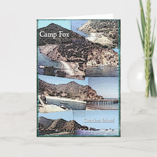 Carte : Collage de photo d'île de Fox Catalina de