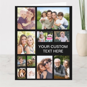 Carte Collage de photos personnalisé grand format