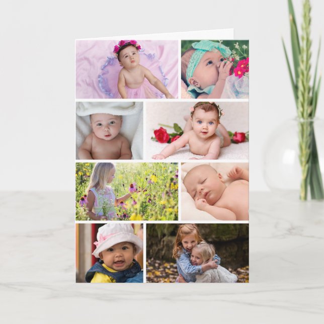 Carte Collage de photos pour la fête des mères (Devant)