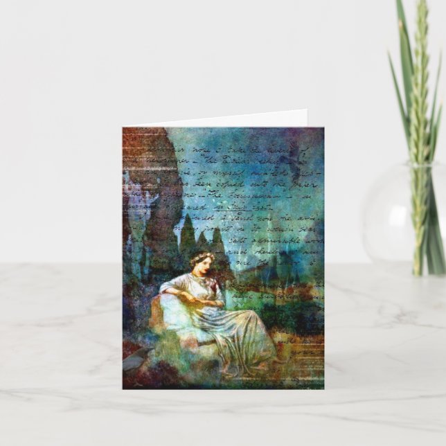 Carte Collage de Poe, anniversaire (Devant)