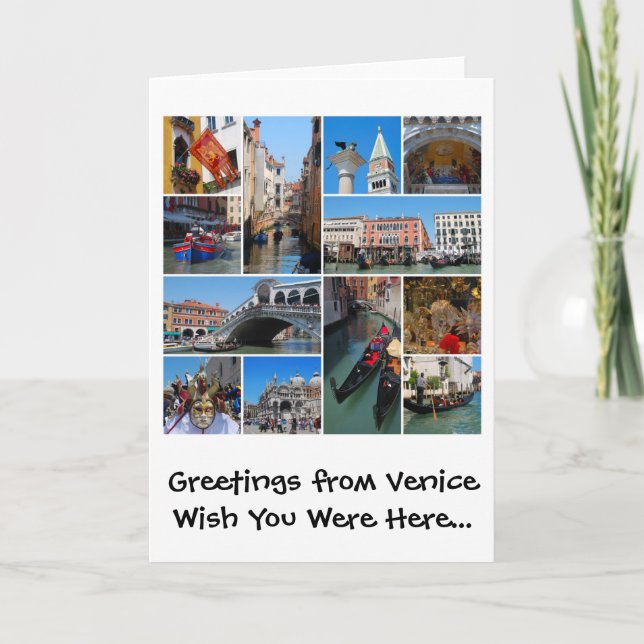 Carte Collage de Venise (Devant)