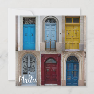 Carte Collage des portes avant colorées