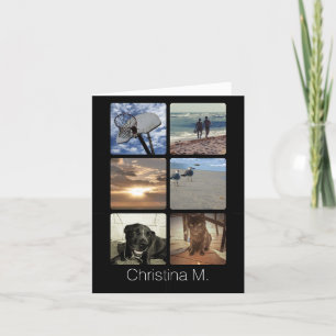 Carte Collage d'images multiphoto personnalisé