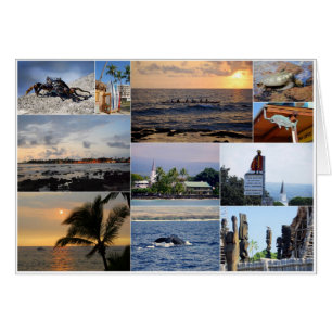 Carte Collage Kailua Kona Hawaii