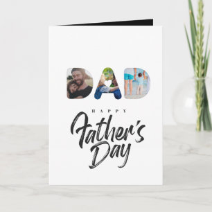 Carte Collage photo de DAD Cutout cadeau personnalisé