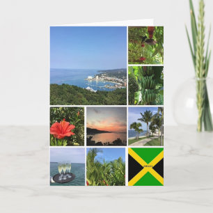 Carte Collage photo de la Jamaïque