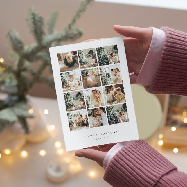 Carte Collage Photo de Noël Joyeux Noël (Créateur téléchargé)