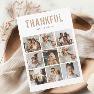 Carte Collage photo de Thanksgiving moderne
