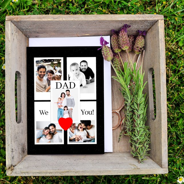 Carte Collage photo du 45e anniversaire pour papa (Créateur téléchargé)