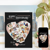 Collage photo en forme de coeur Anniversaire Maria