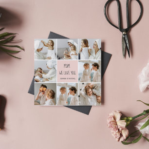Carte Collage Photo Maman We Love You Best Mother Cadeau