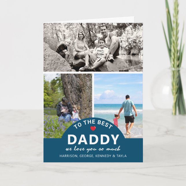 Carte Collage Photo Moderne | Au Meilleur (Devant)