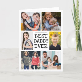 Carte Collage photo moderne | Meilleur papa qui soit