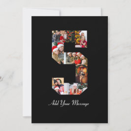 Carte Collage photo noir et blanc numéro 5