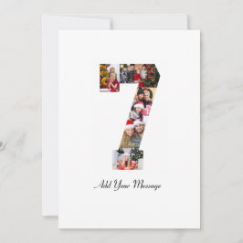 Carte Collage photo noir et blanc numéro 7