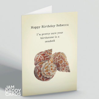 Carte Collectes de coquillages Anniversaire