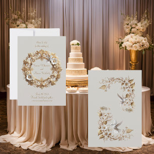 Carte Collection de colibris blancs ronde