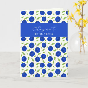 Carte Collection de prunes botaniques Anniversaire