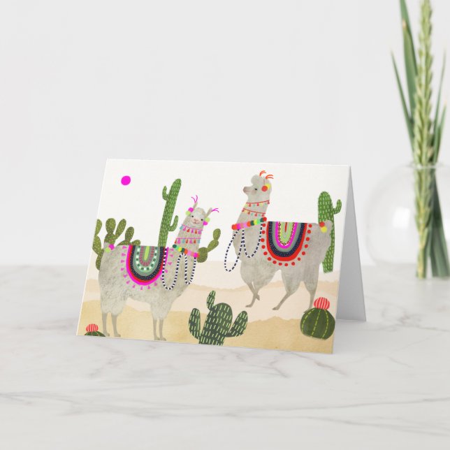 Carte Collection | Lllamas mignon de Llamarama (Devant)