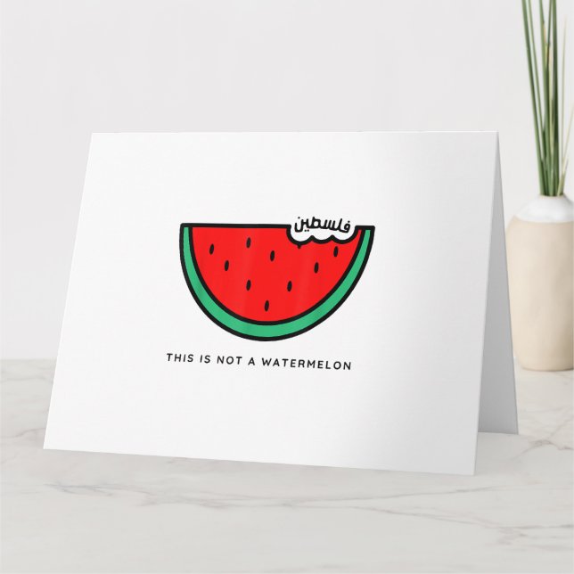 Carte Collection Palestine 'This is not a Watermelon' (Devant)