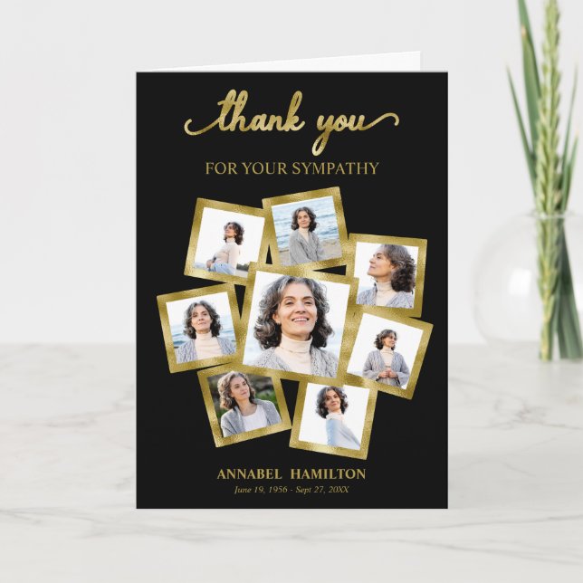Carte Collection photo moderne Sympathy Merci Invitatiat (Devant)