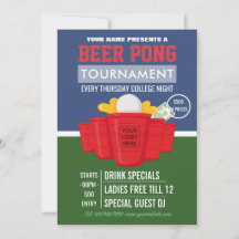 College Beer Pong Tournoi ajouter le logo Ad