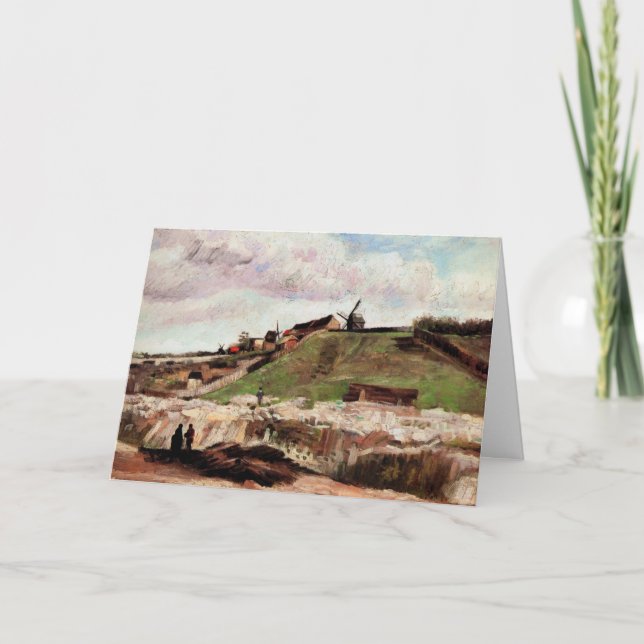 Carte Colline de Montmartre avec carrière par Vincent va (Devant)