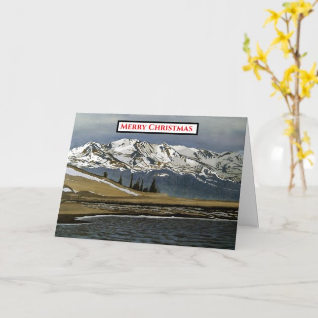 Carte Colorado Mountain Neige d'hiver (Fleur jaune)