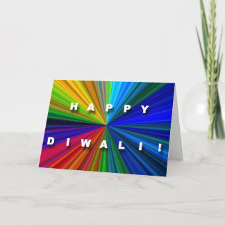 Carte colorée de Starburst Diwali