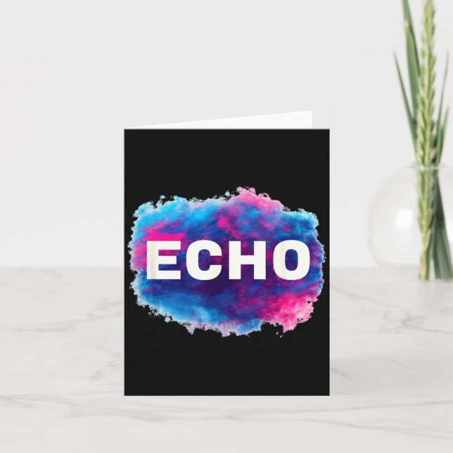Carte Colorful Echo Look  (Devant)