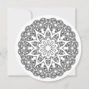 Carte Coloriez Votre Propre MANDALA - Livre de coloriage
