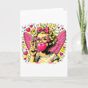 Carte Com Saint-Valentin Cupid Cœur Ange Amour Vacances