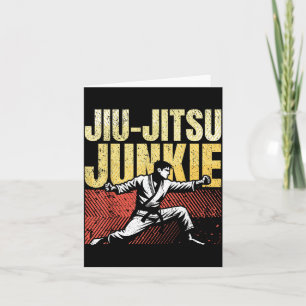 Carte Combattant de Jiu-Jitsu Jujutsu Ju-Jitsu BJJ Brési