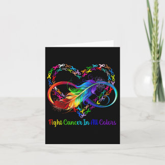 Carte Combattre Le Cancer Dans Toutes Les Couleurs Ruban