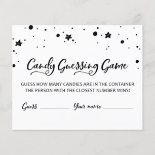 CARTE Combien de bonbons dans le pot Jeu de Baby S