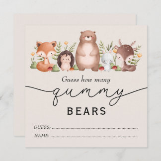 Carte Combien D'Ours Gummy