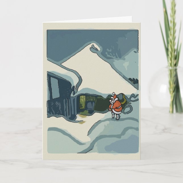 Carte comical de Santa (Devant)