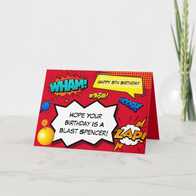 Carte Comique personnalisée (Devant)